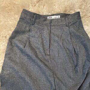 Tailored Herringbone Trousers – Zara | Classic Neutral